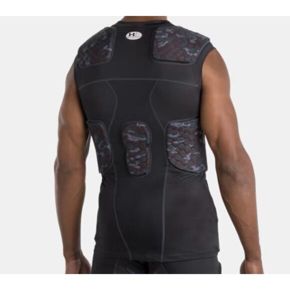 Under Armour Game Day Armour Camo 5-Pad Top – Size Large, Compression Protection - Picture 2 of 10